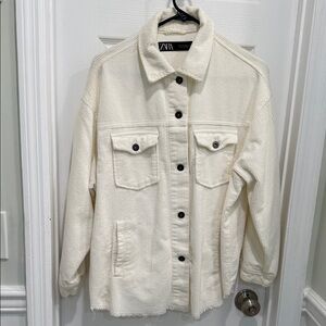 Zara Women's Off-White Utility Jacket